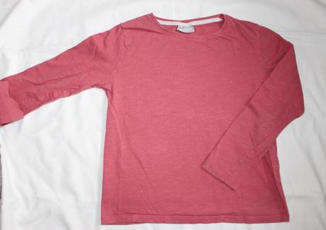 Po 66. jednoduché starorůžové tričko 9-10 let, 140