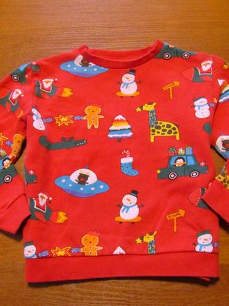 Vánoční mikina vel 110-116, 116