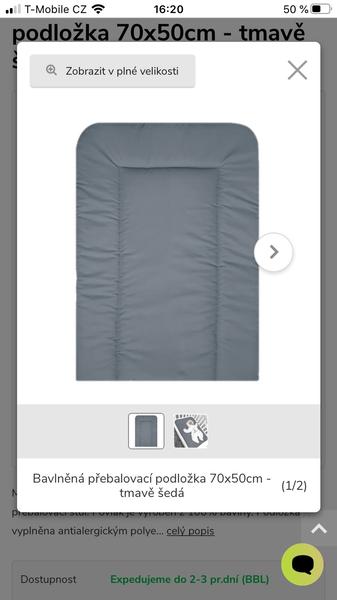 Přebalovací podložka. Bavlněnou nebo raději gumovou?