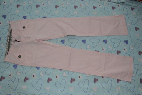 Letní plátěné kalhoty, barva sv. růžová, zara,152