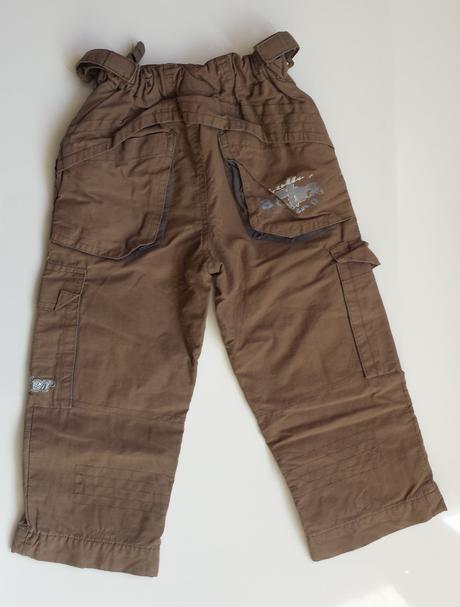 F249 chlapecké plátěné podšité kalhoty vel. 98, kiki&koko,98