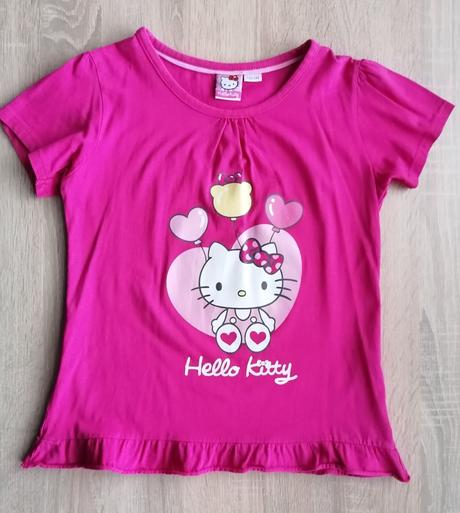 Bavlněné tričko-tunika s hello kitty vel. 134 -140, sanrio,134