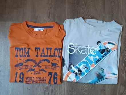 2x chlapecká trika tom tailor, c&a, vel. 152, tom tailor,152