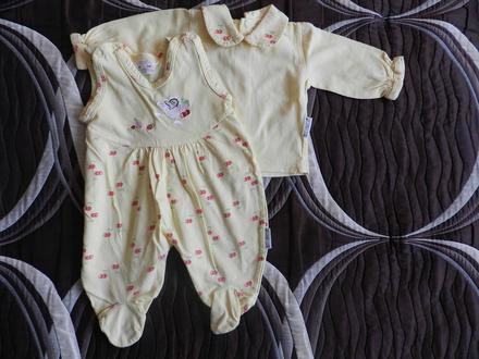 Set dupačky + kabátek, 56