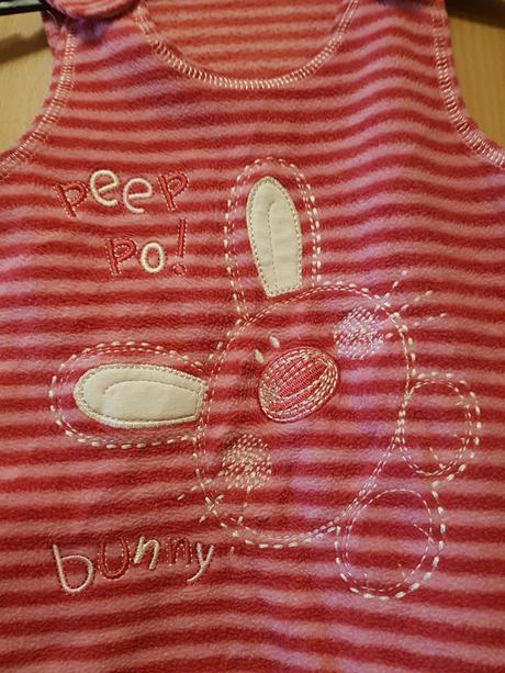 Krásné fleesové šaty značky george, vel.3-6 měsíců, george,62