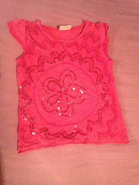 Dívčí tričko s flitry vel. 80 - 86, next,80