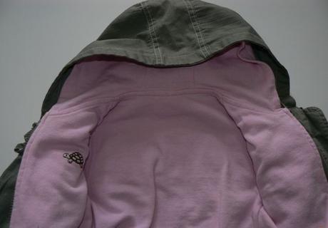 Jarní plátěná bundička vyteplená s mikinou, topolino,86