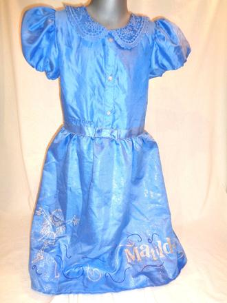 Karneval - modré šaty matylda 134/140, 