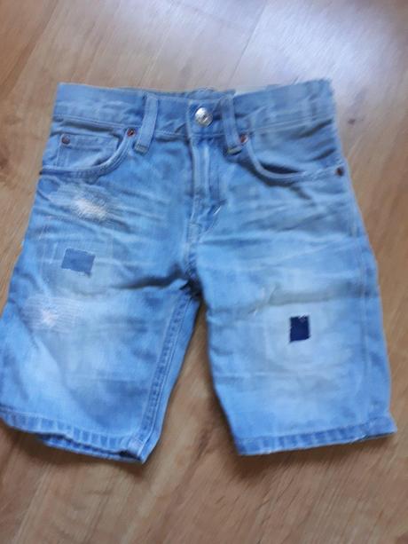 Peckovní džínové riflové kraťasy šortky, h&m,92