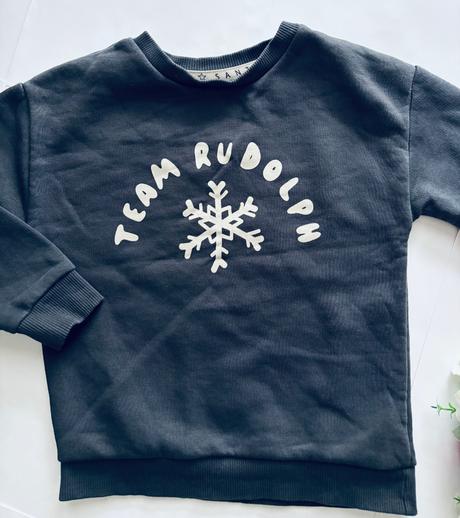 K1/ mikina vánoční šedé barvy - v. 2/3 roky, 98