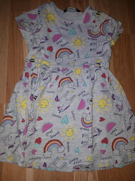 Malované šedé šaty 104 george, george,104