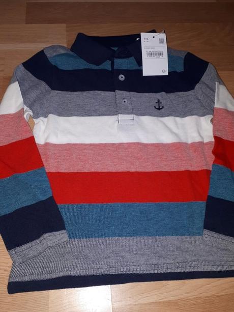 Proužkované tričko 116, palomino,116