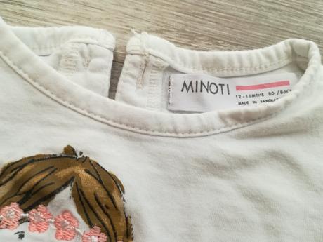 Tričko s rozparkem na zadech, minoti,80