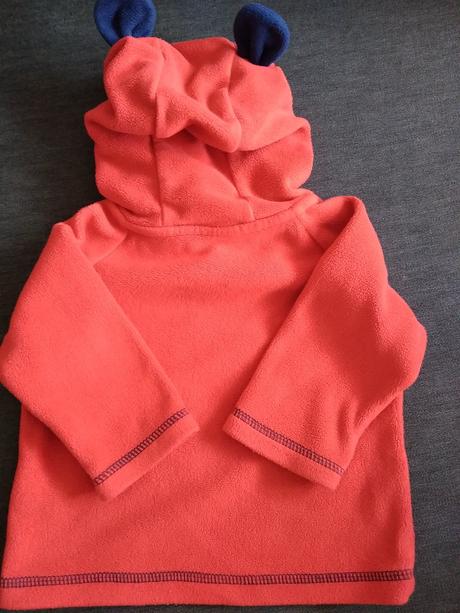 Fleecová mikina - mickey 6-9 měs., george,74