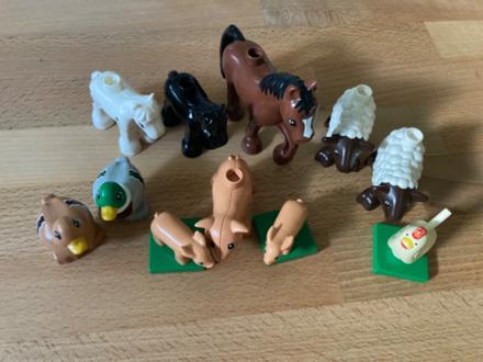 Lego duplo zvířátka jednotlivě,