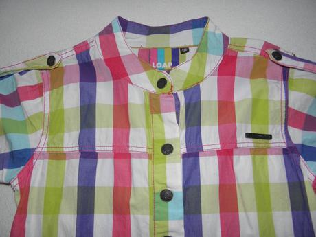 Letní sportovní plátěné šaty zn. loap vel.146/152, loap,146