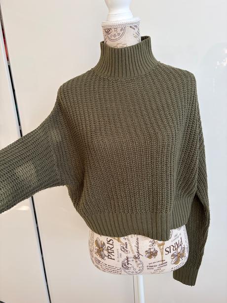 Tchibo kozeny kabat khaki + svetr a bluza, tchibo,34