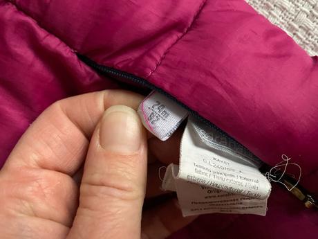 Oboustranná zimní prošívaná bunda vel. 92/1,5-2r, 92