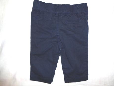 Super modré společenské kalhoty pro nejmenší, 68