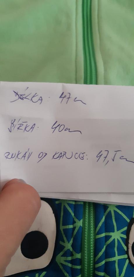 Mikina s příšerkou vel. 116, 116