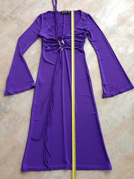 Elegantní vínovo fialové šaty vel.36-38, s těhoten, s