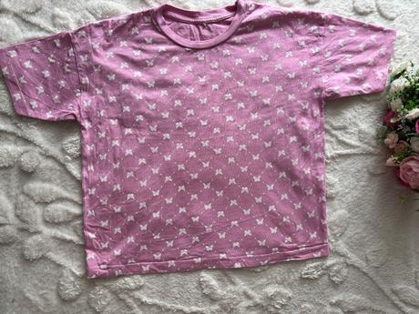 Triko crop top s mašličky- v.9/10 let, george,140