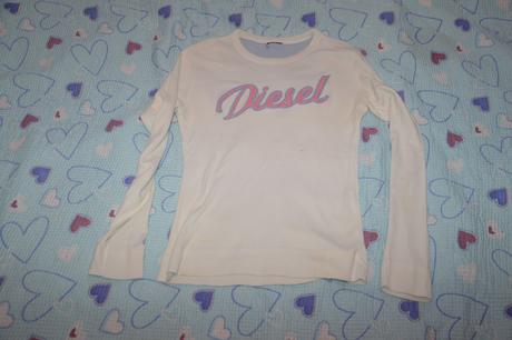158 164 bílé bavlněné triko diesel, diesel,164