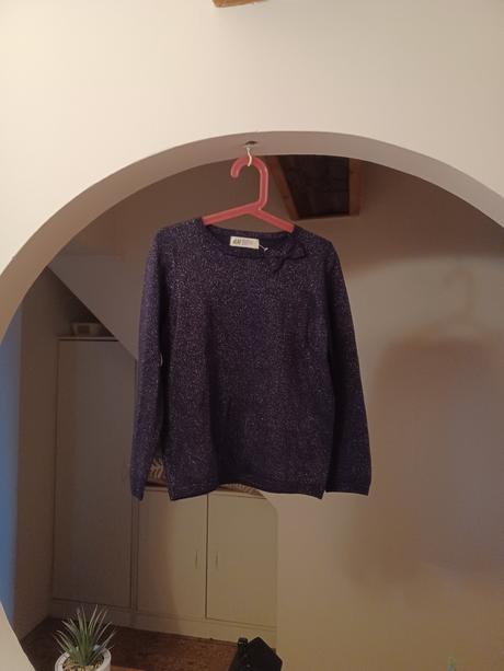 Třpytivý svetr h&m 122/128, h&m,128