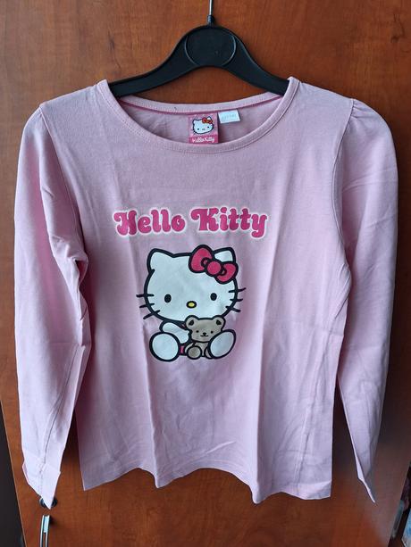 Tričko dlouhý rukáv hello kitty vel. 134 / 140, hello kitty,134