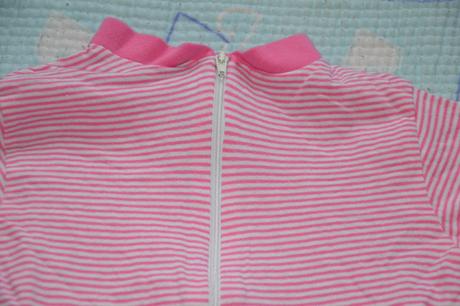 Proužkatý overal overálek na zip, 68