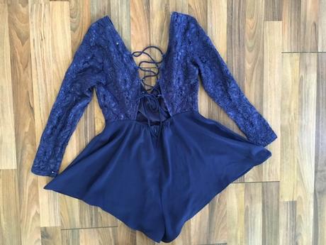 Krajkový kraťáskový overal na šněrovačku, vel s/m,, 38