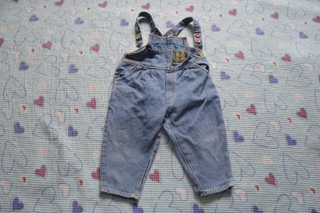 Džínové riflové laclové kalhoty, 86