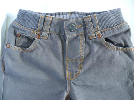 Hnědé baby džíny, h&m,74