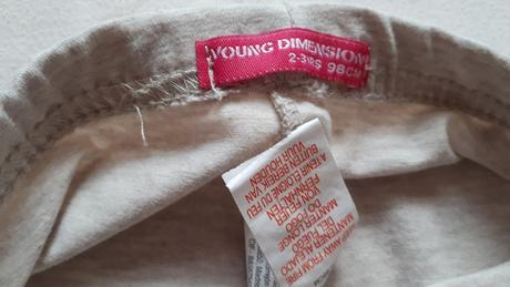 Dětské béžové šaty, šatičky s legínama, vel.98/104, rocha.little.rocha,98