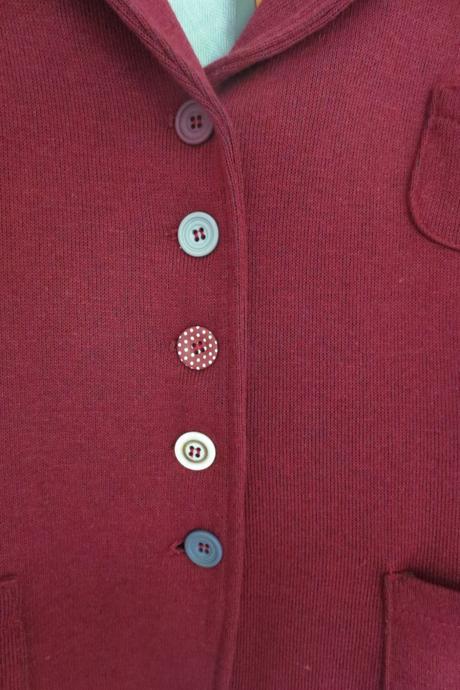 Pohodlné dámské sako - úplet, l