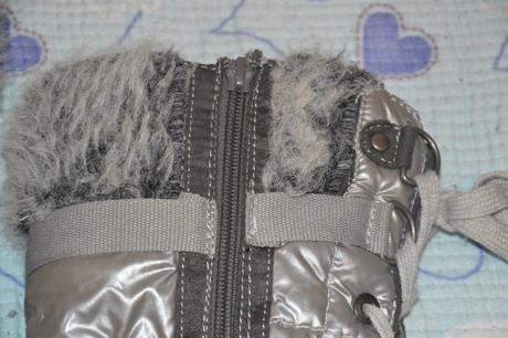 38 stříbrné sněhule, vysoké kozačky, 38