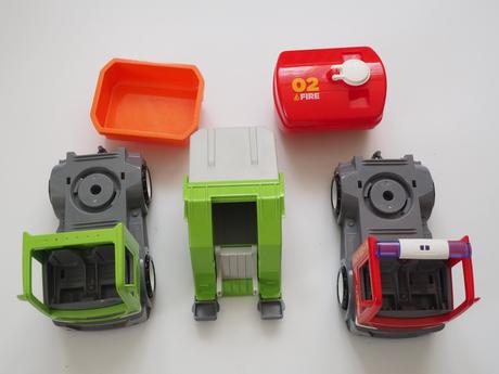 Auta multigo - popeláři, hasiči,