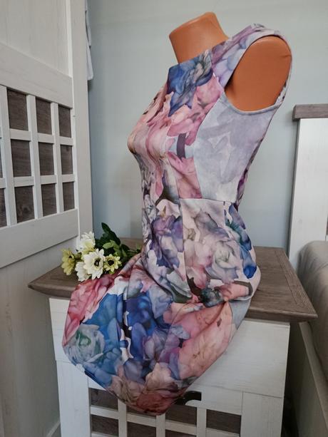 Květované šaty, h&m,s