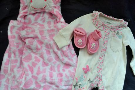 Kojenecký overal,osuška,bačkůrky v.62, baby,62