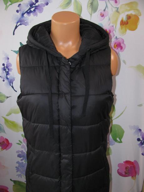 Dámská dlouhá prošívaná vesta s kapucí, m