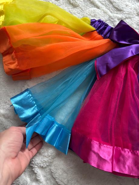 An28/ / sukně maškarní duhová - v.cca 4/6 let, 110
