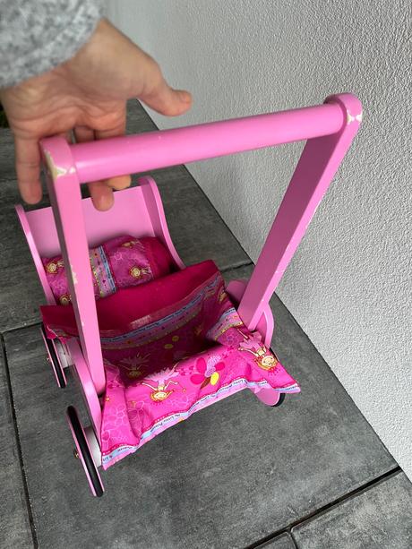 Dřevěný kočárek pro panenky my little princess, 