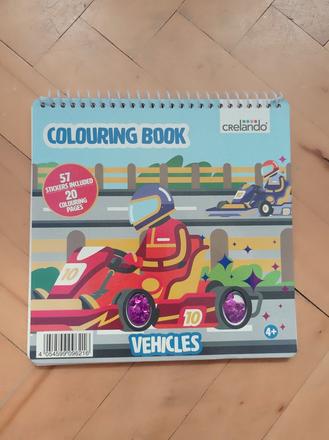 Omalovánky se samolepkami - crealando,