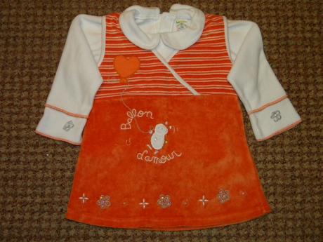 Sametové šaty + tričko vel.86 zn.bambino, bambino,86