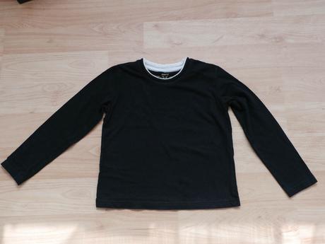 Cerne tricko s dlouhym rukavem 122/128 pepperts, pepperts,122