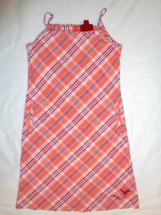 Krásné oranžovohnědé káro šaty, h&m,116