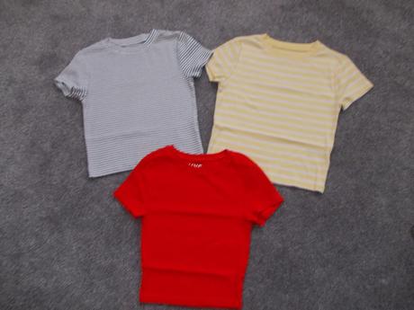 3x tričko / triko s krátkým rukávem, vel.134, h&m,134