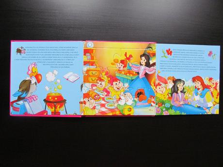 Kniha o sněhurce + puzzle 6 ks,