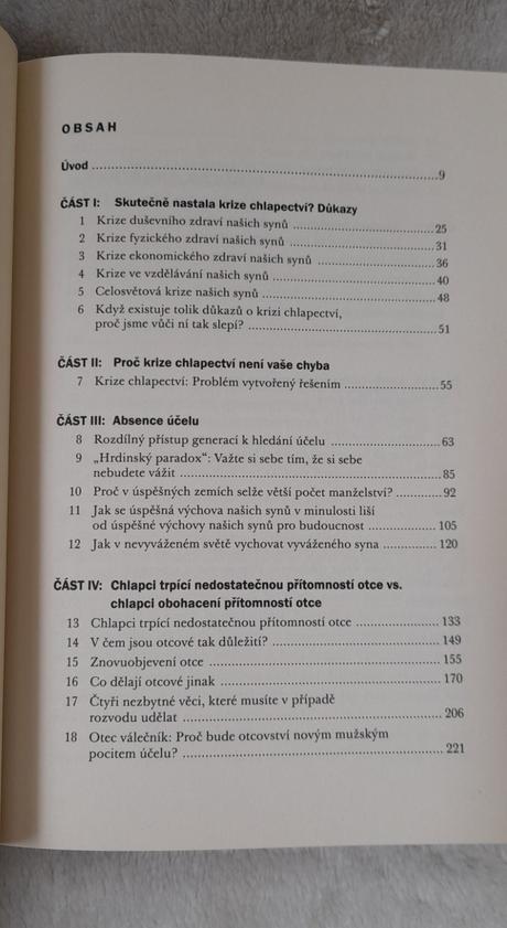 Kniha krize chlapectví,