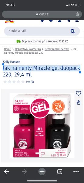 Vyplatí se koupit lak na nehty Miracle gel duopack?